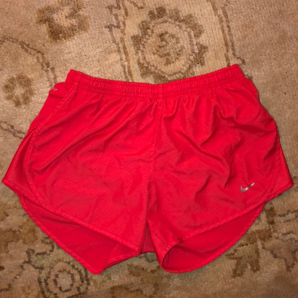Nike dri-fit red athletic shorts